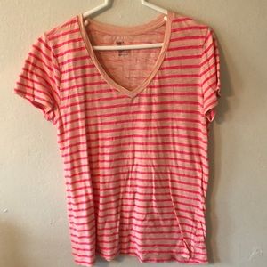 GAP Large Neon Pink Striped T